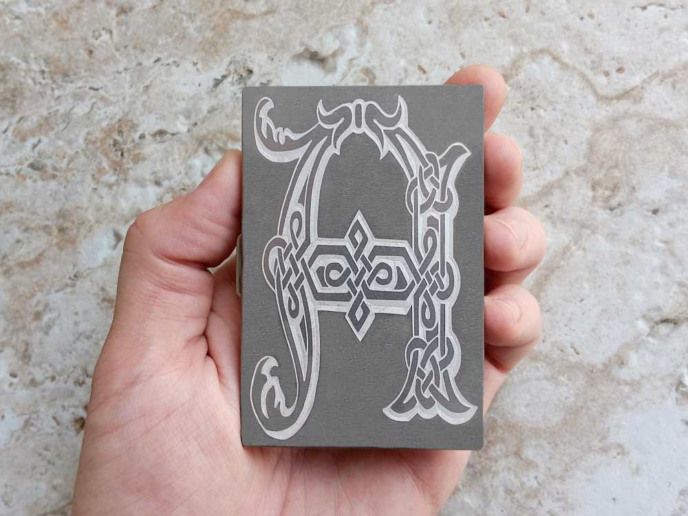Custom Engraved St Steel RFID Blocking Credit Debit Card Holder Case Celtic-img-0