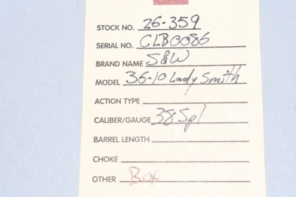 Rare Smith & Wesson Lew Horton 36LS 36-10 38 Spl Revolver 1/250 Ladysmith-img-1