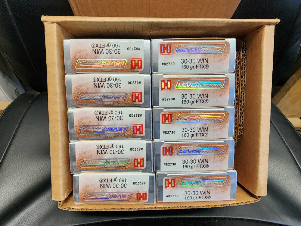 IN STOCK! 200 ROUNDS HORNADY 30-30 WIN LEVEREVOLUTION 160 GR FTX FLEX TIP-img-0
