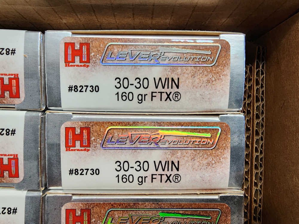 IN STOCK! 200 ROUNDS HORNADY 30-30 WIN LEVEREVOLUTION 160 GR FTX FLEX TIP-img-2