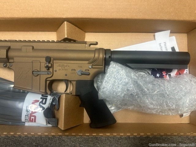 Zaviar ZX15 5.56 Nato 'Operator Series' 10.5" Complete Pistol Bronze-img-3