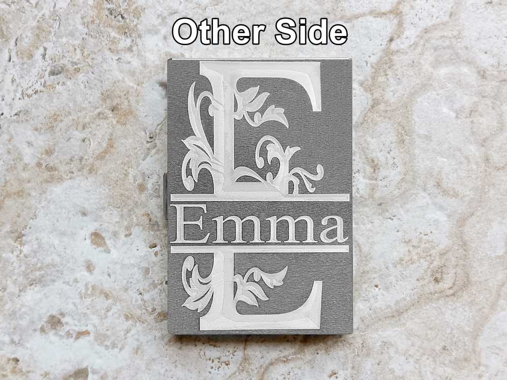 Registered Nurse Custom Engraved Card Holder RFID Block Case Regal Split-img-4