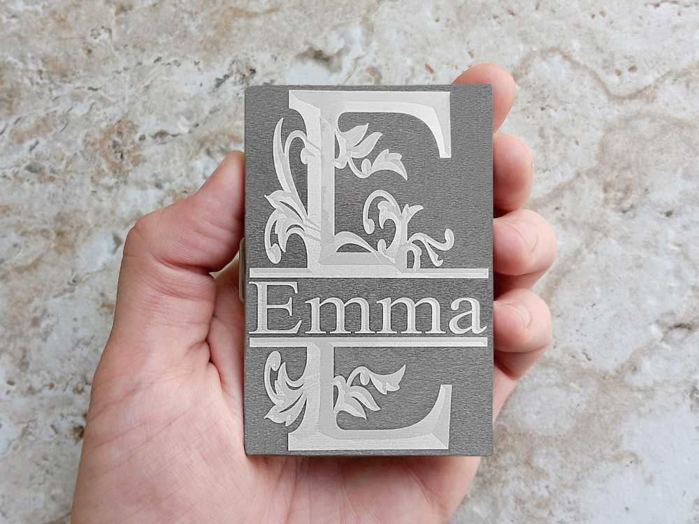 Registered Nurse Custom Engraved Card Holder RFID Block Case Regal Split-img-2