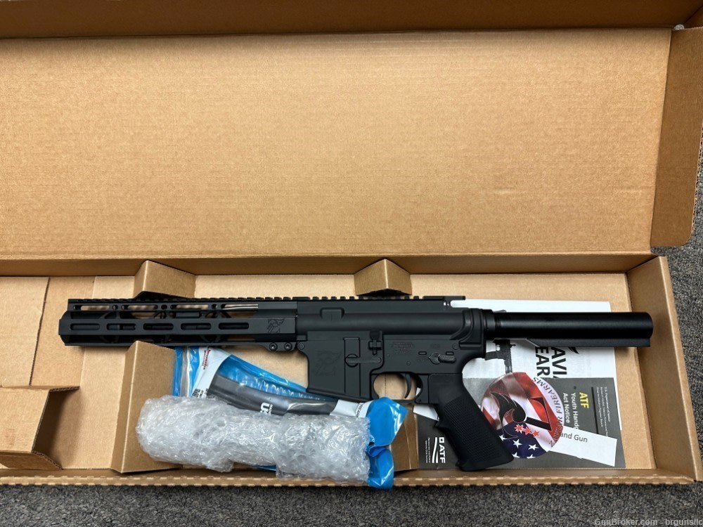 Zaviar Firearms 5.56 Nato 'Operator Series' 7.5" Nitride Complete Pistol -img-0