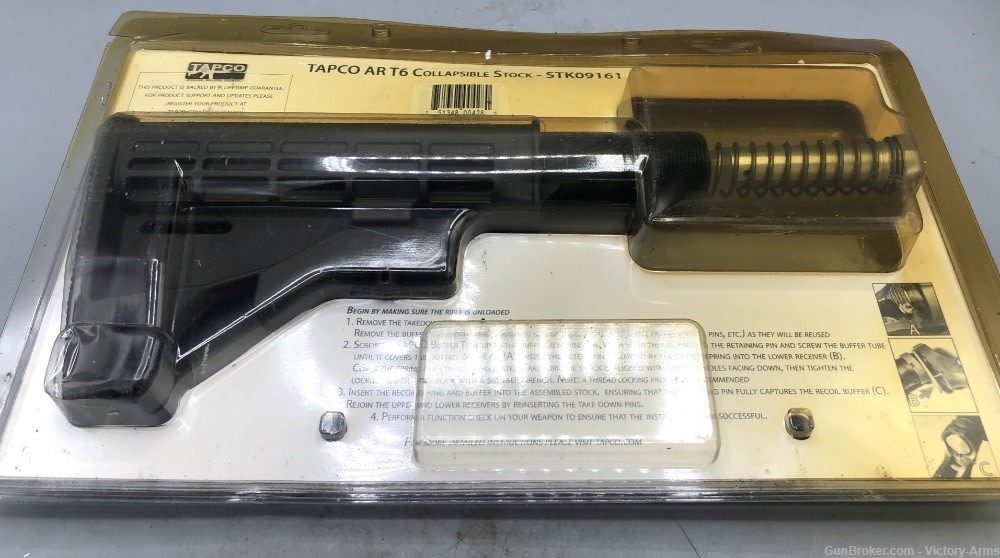 Tapco Intrafuse Stock AR T6 Collapsible Stock Olive Drab Color STK09161-img-3