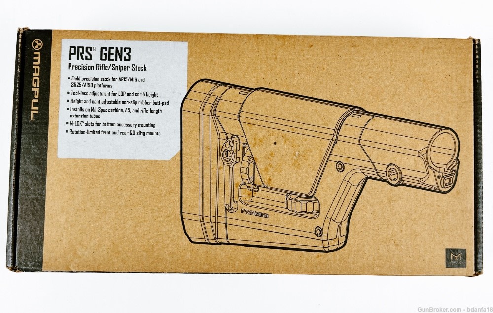 Magpul PRS Gen3 Precision Rifle/Sniper Stock, MAG 672 FDE-img-4