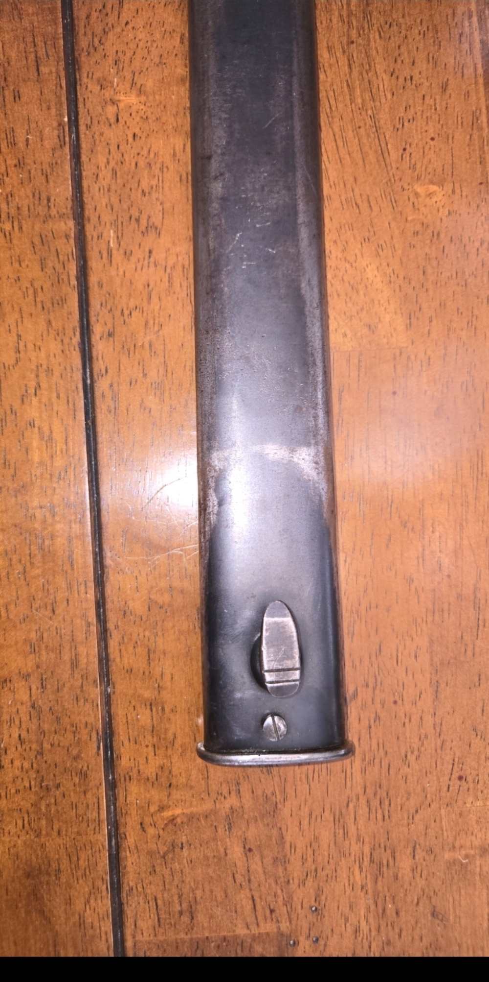Ww1 german bayonet 98/05 butcher blade matching numbers scabbard orberndorf-img-3