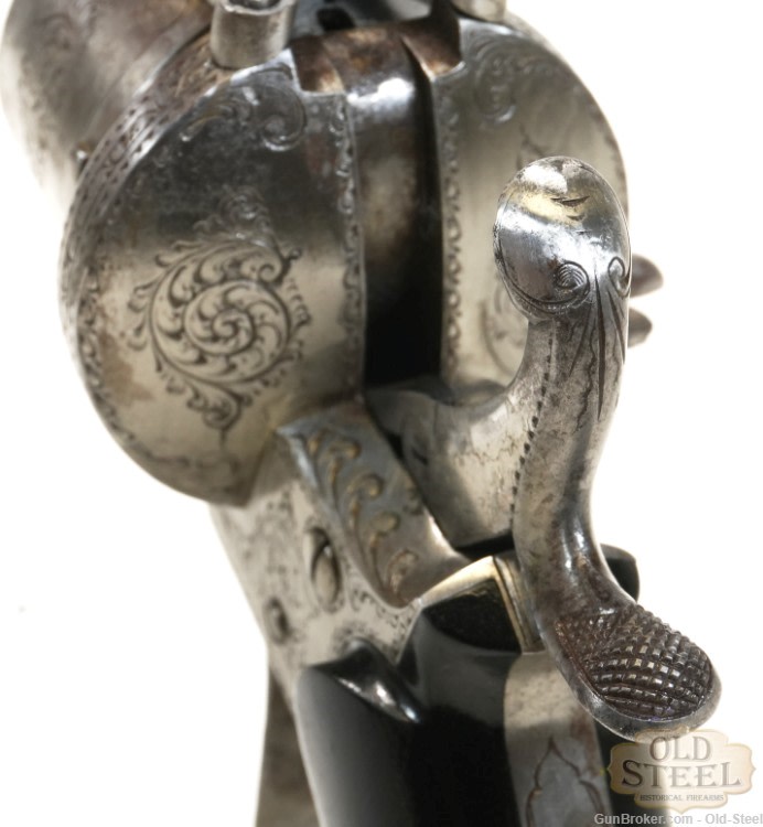 Faure Le Page 9mm Pinfire 6-Shot Revolver Folding Trigger Engraved Antique-img-21