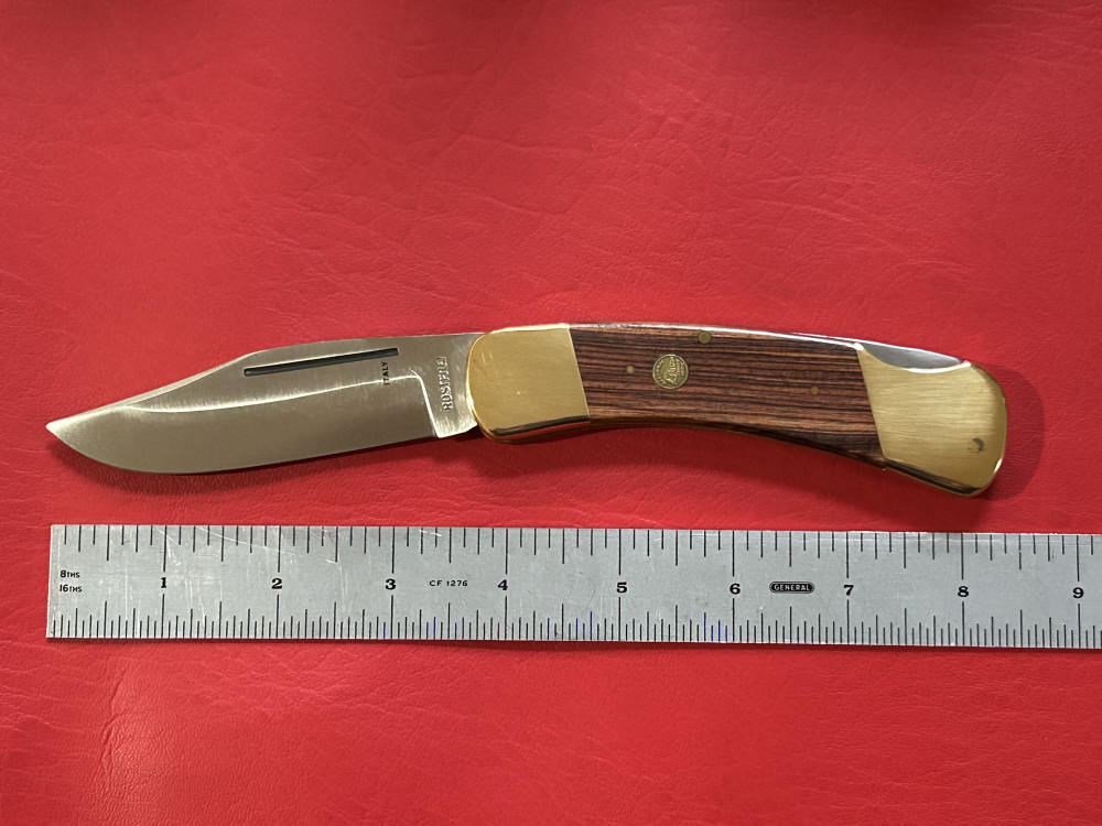 Vintage 1980’s Falcon Italy Handmade Large Lock Back Pocket Knife NOS -img-9
