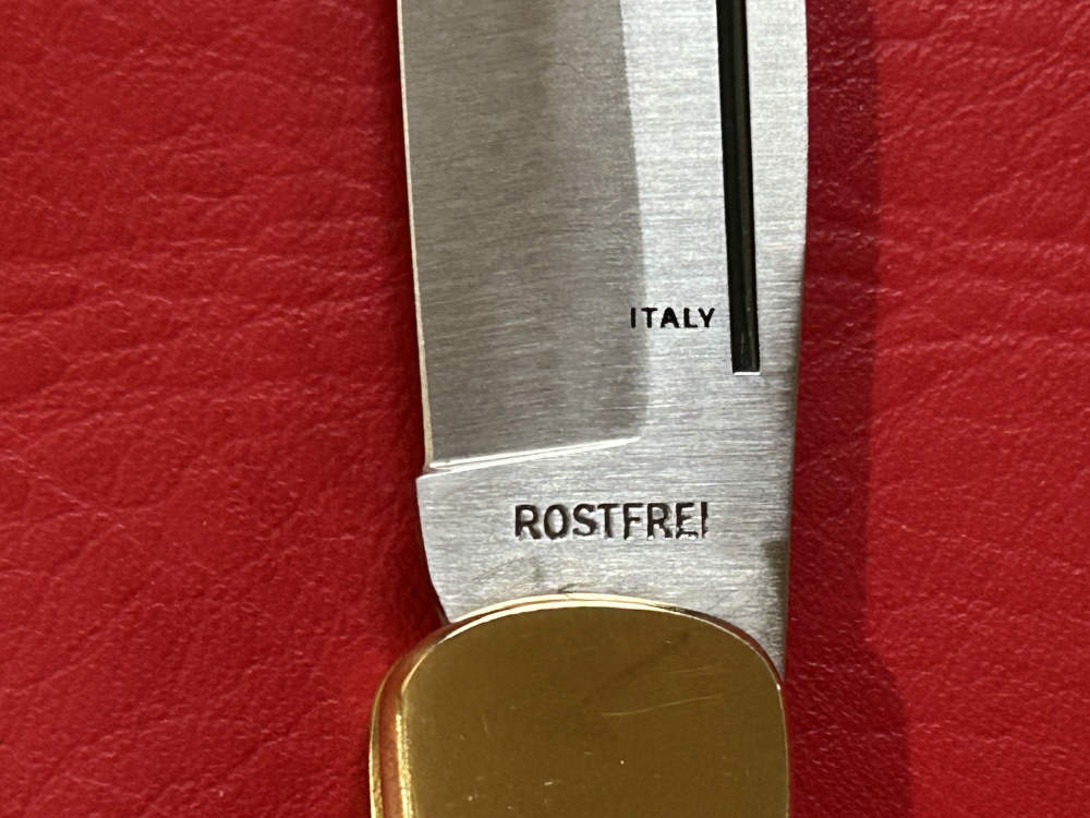Vintage 1980’s Falcon Italy Handmade Large Lock Back Pocket Knife NOS -img-3