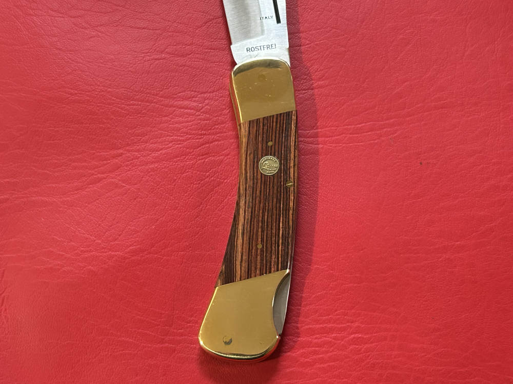 Vintage 1980’s Falcon Italy Handmade Large Lock Back Pocket Knife NOS -img-4