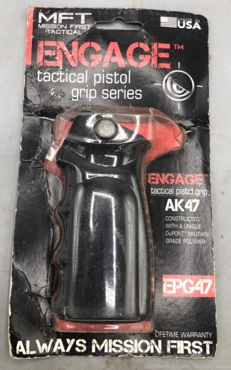 Mission First Tactical AK47 Engage Tactical Pistol Grip EPG47 Black Color-img-1