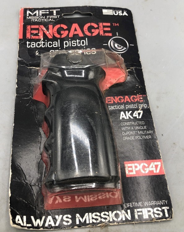 Mission First Tactical AK47 Engage Tactical Pistol Grip EPG47 Black Color-img-0
