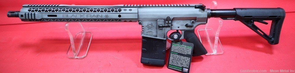 Custom Black Rain Ordnance Fallout 10 308 AR10 Battleworn Grey Cerakote-img-2