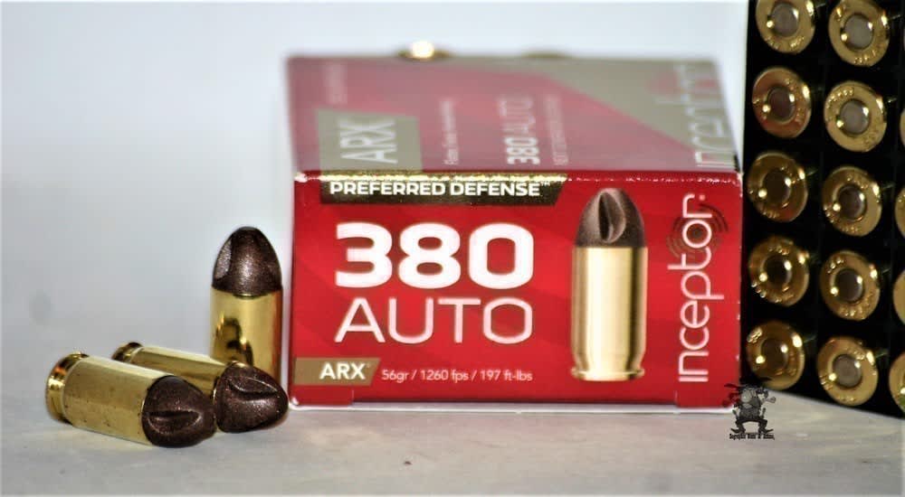 380 ARX Inceptor Hard Hitting LOW RECOIL MATRIX 380 ACP - 25 Rounds -img-2