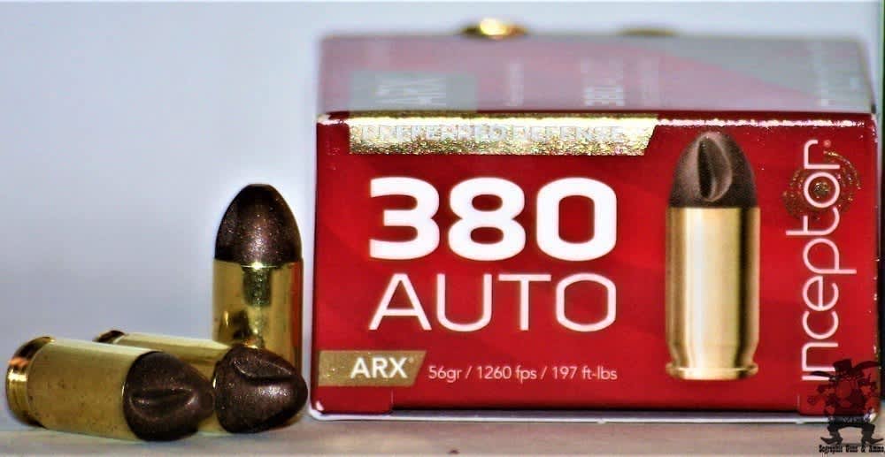 380 ARX Inceptor Hard Hitting LOW RECOIL MATRIX 380 ACP - 25 Rounds -img-1