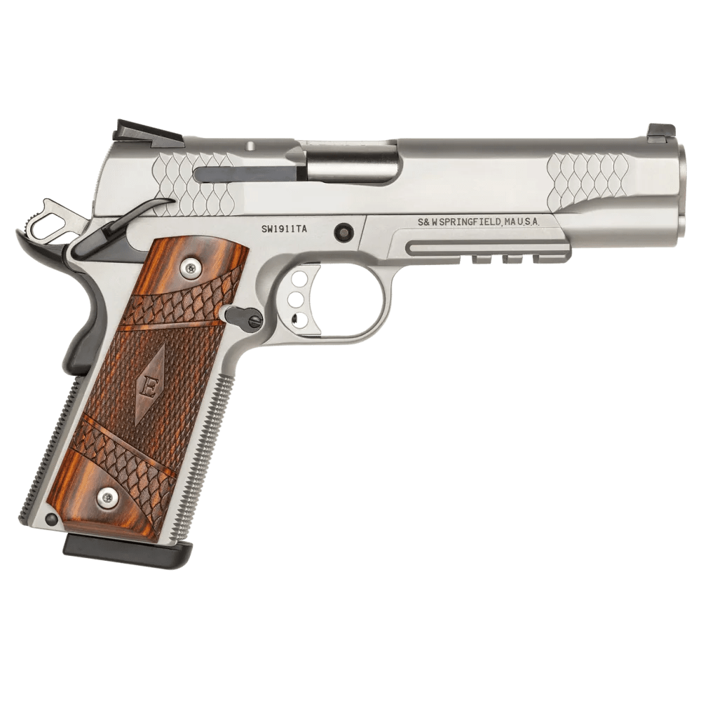 SMITH & WESSON 1911TA E-Series Pistol 45 ACP Tritium Night Sights Pic Rail -img-4