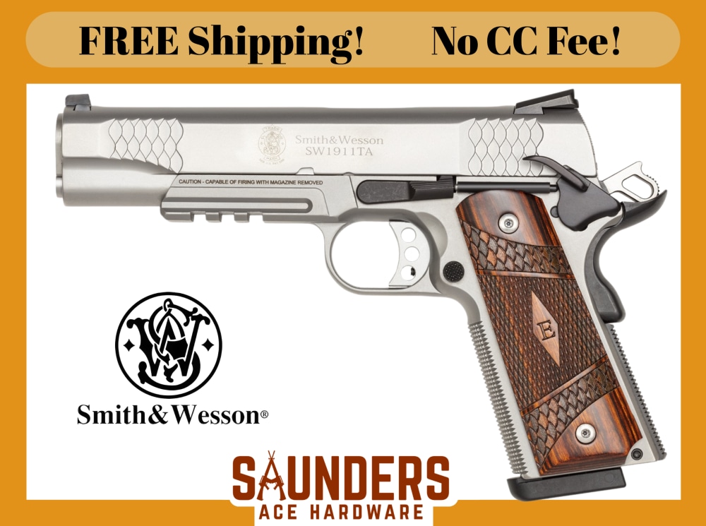 SMITH & WESSON 1911TA E-Series Pistol 45 ACP Tritium Night Sights Pic Rail -img-0