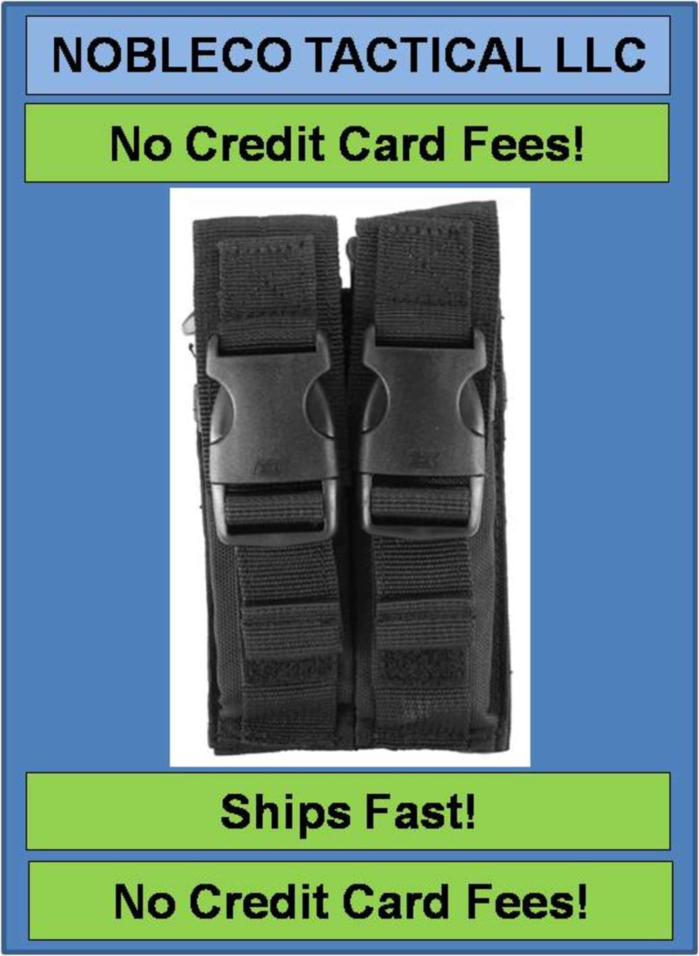 Glock 17 19 Dual Pistol Magazine Pouch Tactical-img-0