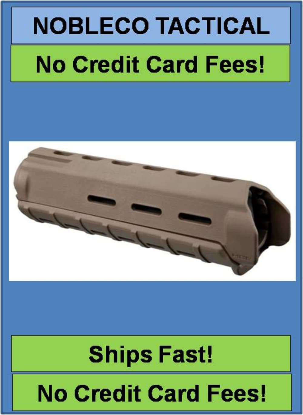 Magpul MOE FDE Mid-Length Hand Guard Fits AR Mid Gas System MAG418-img-0