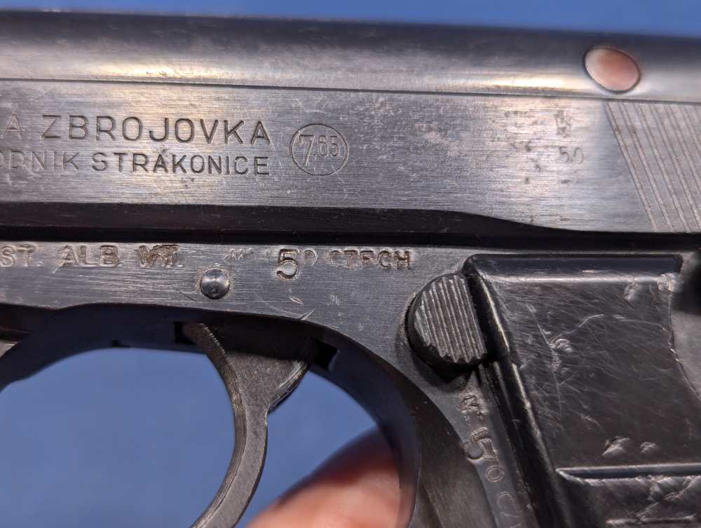 CZ 50 Vz. 50 First-Year 1950 Strakonice .32 ACP - Matching, 95%+, 2 Mags-img-27