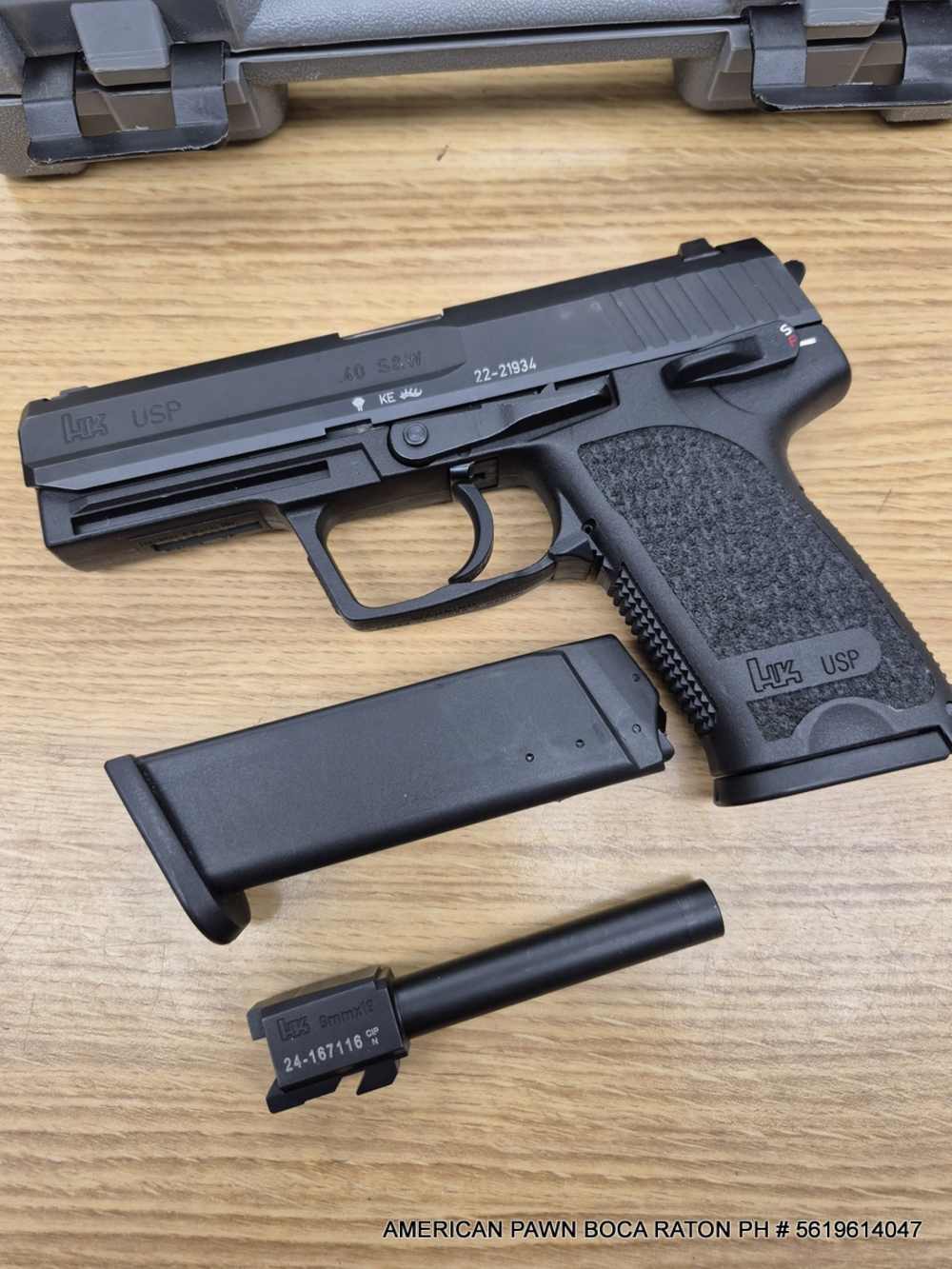 HK USP 40. PLUS 4" 9MM BARREL, GRAY COLOR BOX, 2 13RD MAG'S  -img-4