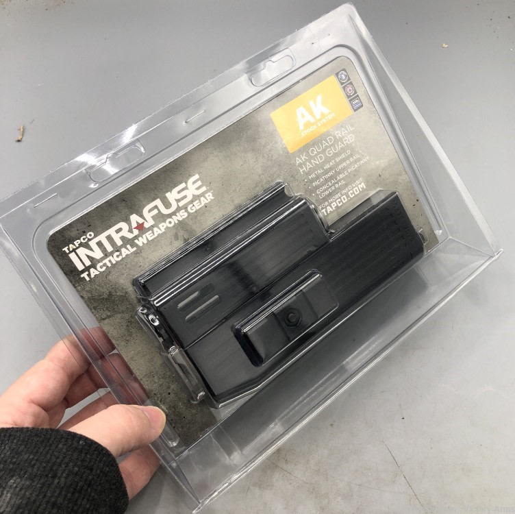 Tapco Intrafuse AK Quad Rail Hand Guard Black STK06312-img-1