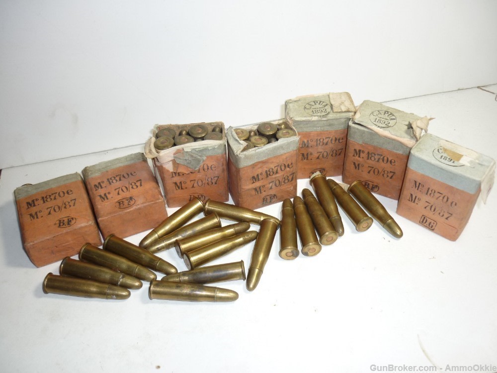 1rd - 10.4x47R - Italian Vetterli - ORIGINAL AMMO - 1891-img-1