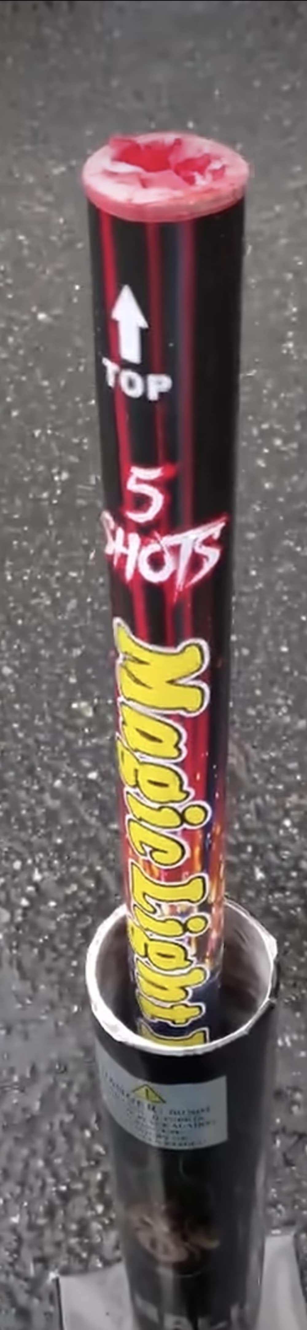 1.0" Roman candle color tail to loud report 4pk, blank noise flash bang-img-3