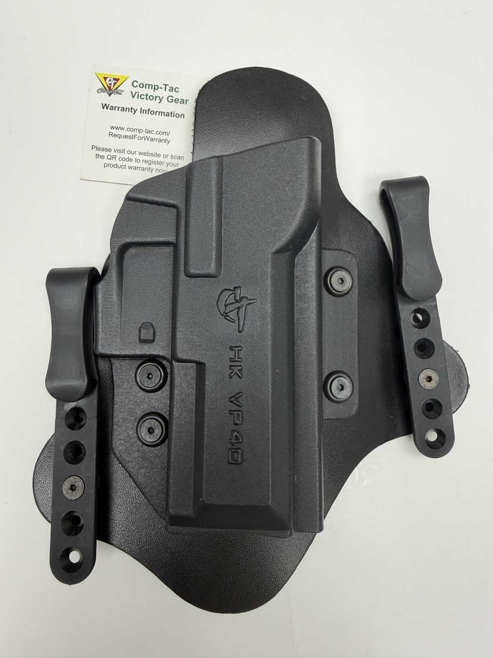 H&K VP40 HOLSTER, IWB, RIGHT HAND, LEATHER, MADE BY COMP-TAC USA-img-0