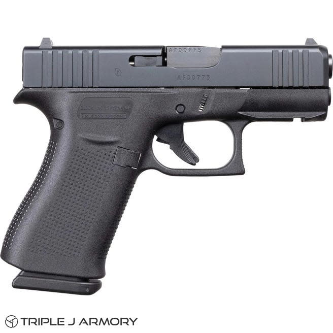 Glock 43X 15RD BLK Front Rail 9mm Pistol Compact UX4350203FR nDLC-img-0