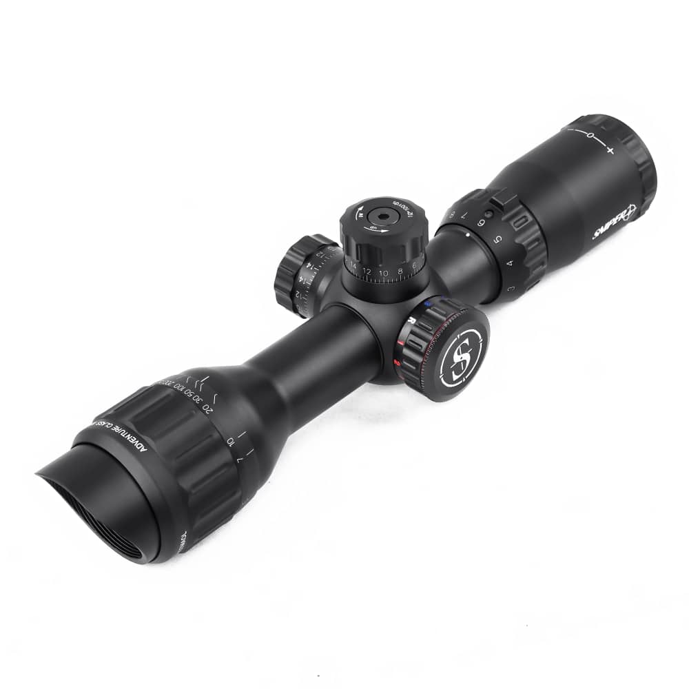 SNIPER 3-12x33 Compact Riflescope Mil-Dot RGB Front AO /w Picatinny Rings-img-3