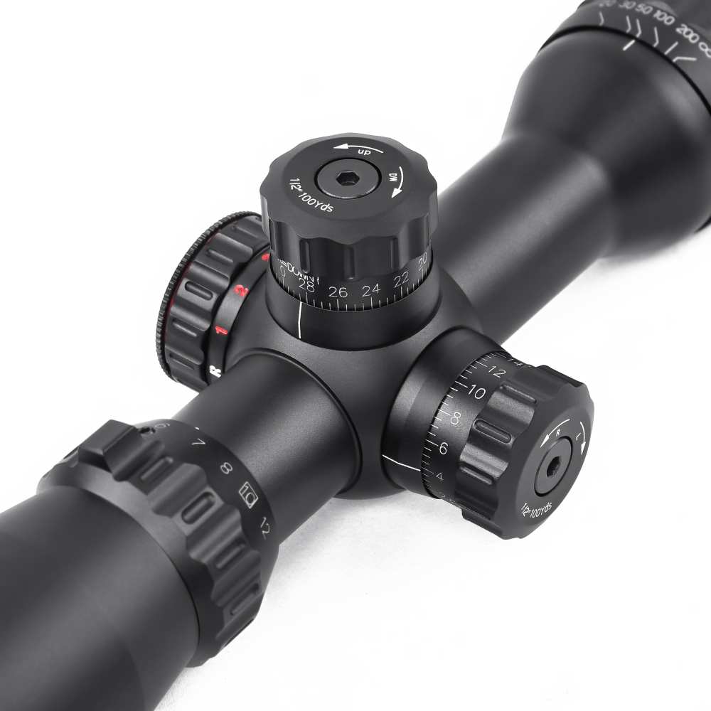 SNIPER 3-12x33 Compact Riflescope Mil-Dot RGB Front AO /w Picatinny Rings-img-7