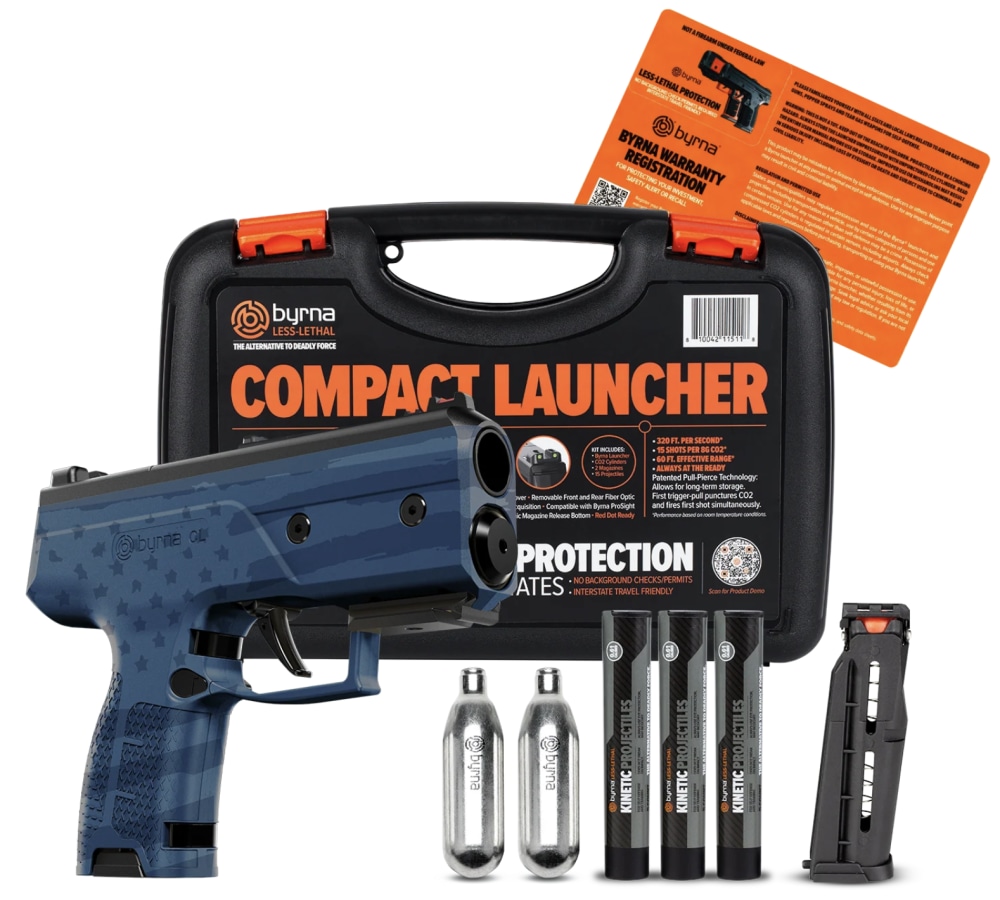 Byrna CL Launcher Universal Kit Navy Blue Distressed Flag CK61300-1-USNBL-img-2