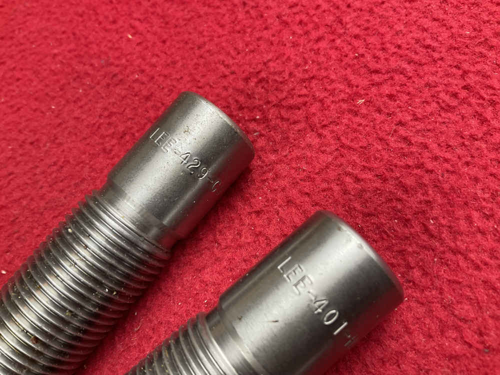 2 LEE reloading ammo dies LOT sizing die 429 & 401 plunger nice set -img-2