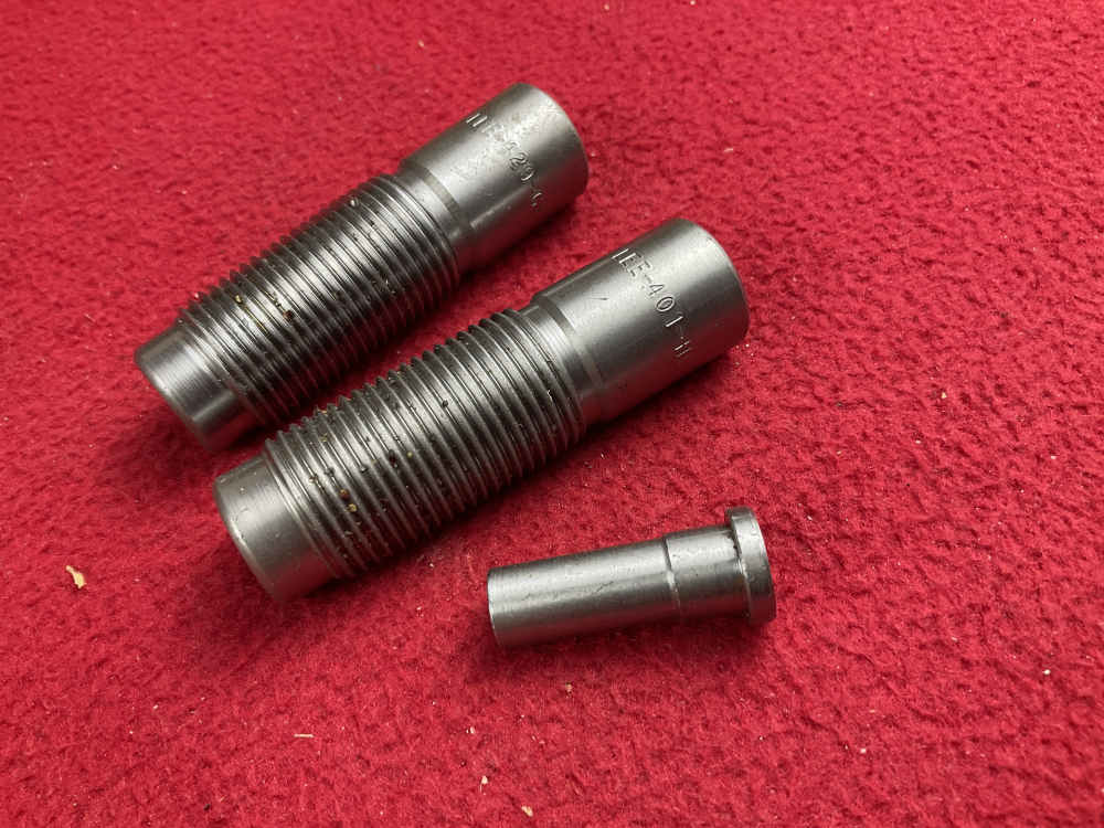 2 LEE reloading ammo dies LOT sizing die 429 & 401 plunger nice set -img-0