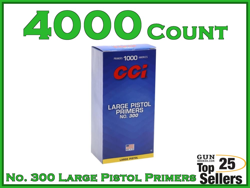 CCI No. 300 Large Pistol Primers 4000ct-img-0