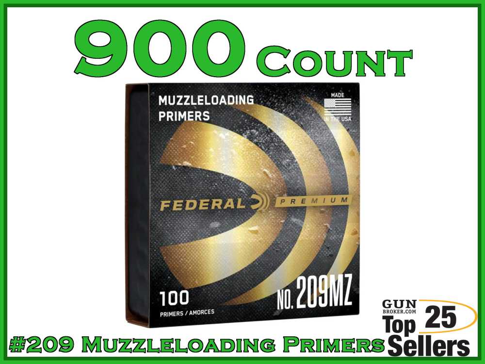 Federal 209 Muzzleloading Primers 209MZ 900ct -img-0