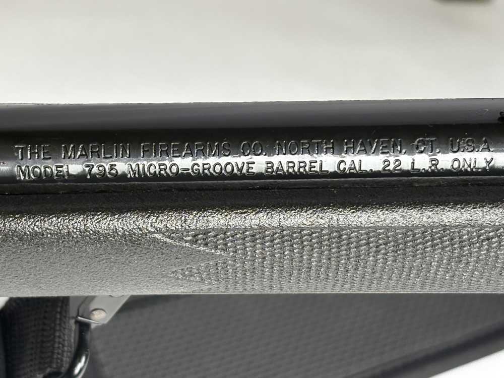 Marlin Model 795 Semi-Automatic Rifle – .22 LR – Bushnell 3-9×40 Scope-img-7