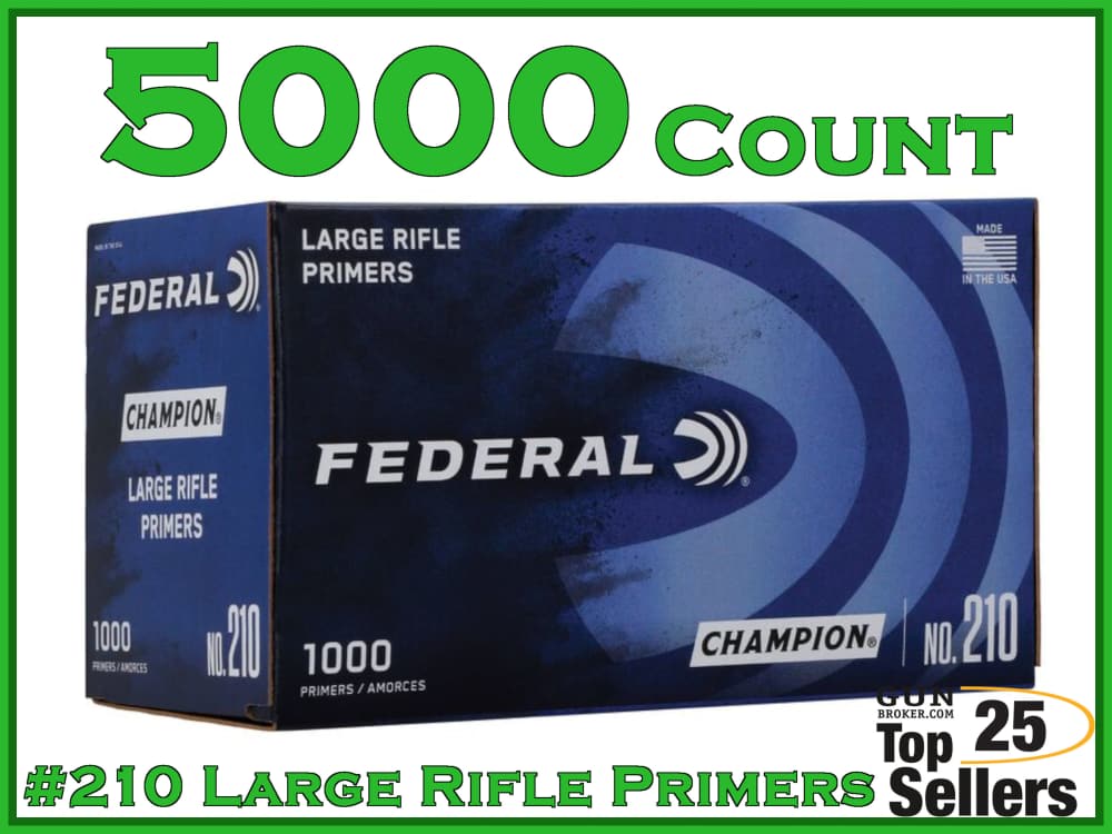 Federal Champion No. 210 Large Rifle Primers 5000ct-img-0