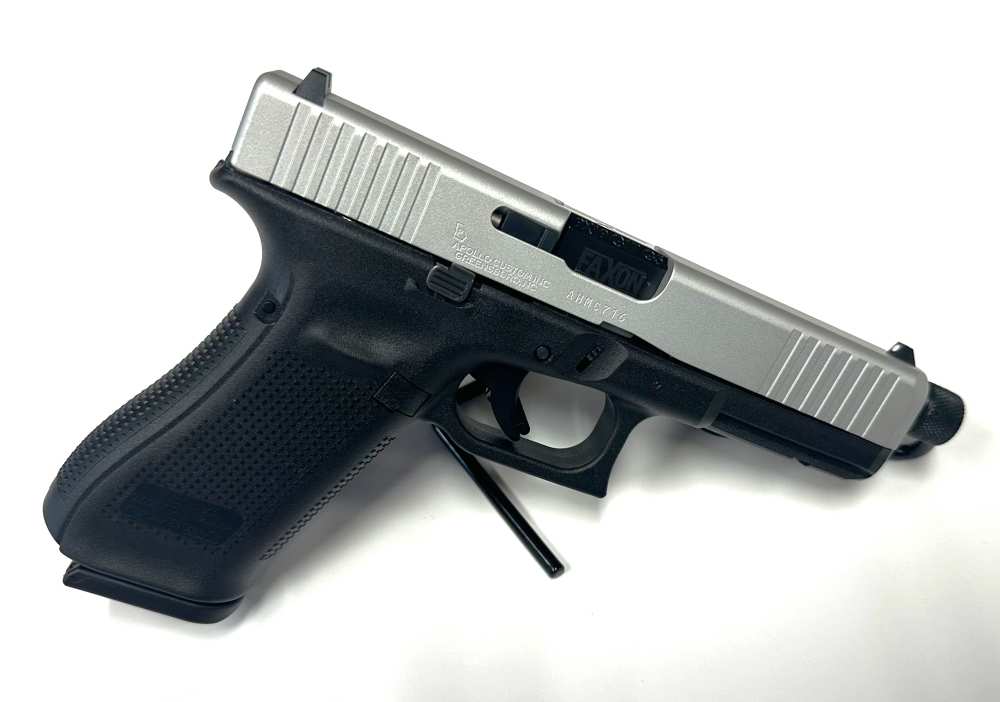 Glock 17 Gen 5 Silver Slide Threaded Barrel 9mm 3mags, PA175S203 $799-img-0