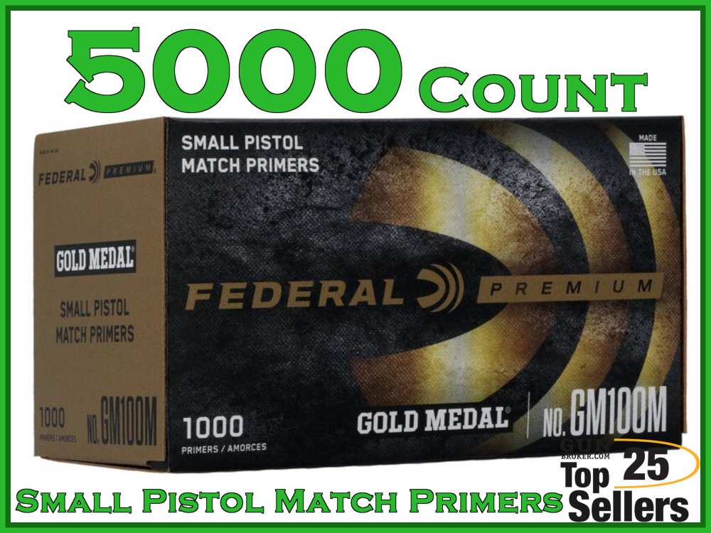 Federal Gold Medal Small Pistol Match Primers 5000ct-img-0