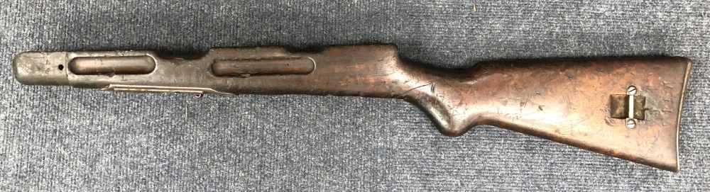 Italian Beretta 38a 9mm SMG Stock Cracked-img-0