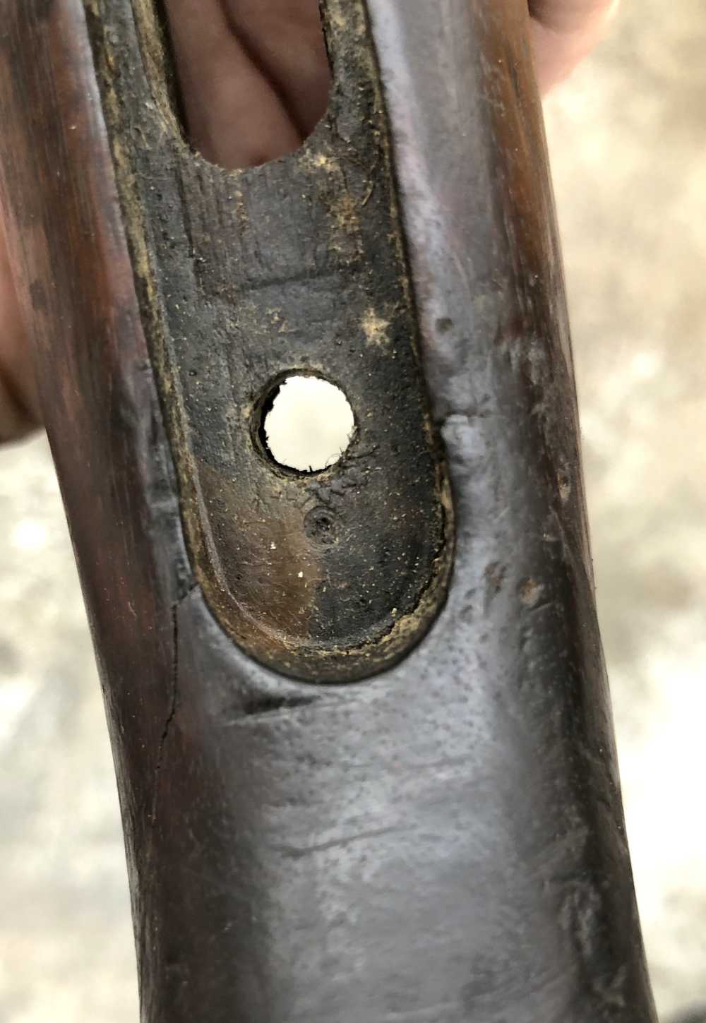 Italian Beretta 38a 9mm SMG Stock Cracked-img-3