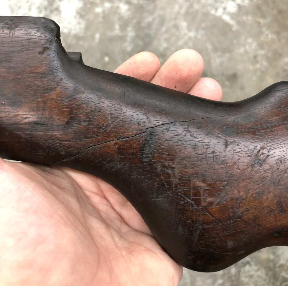 Italian Beretta 38a 9mm SMG Stock Cracked-img-11