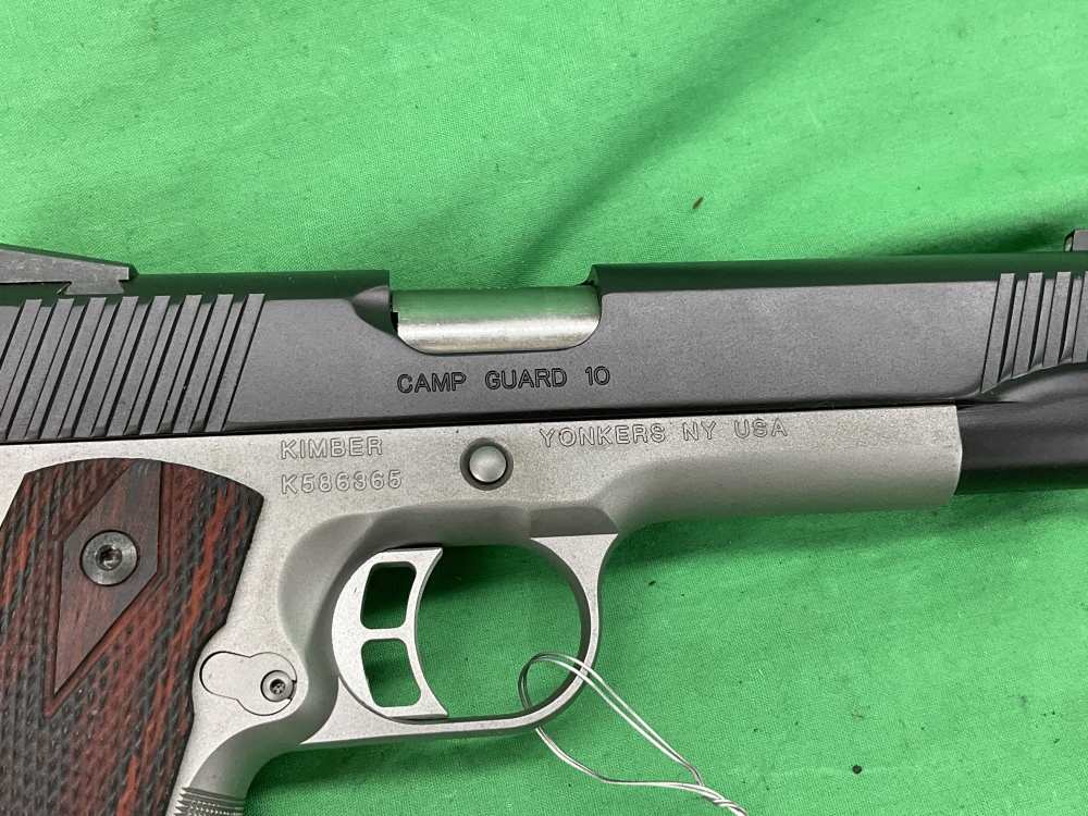 TWO TON STAINLESS KIMBER 1911 CAMP GUARD 10 10MM 5” CARRY CUT -img-8