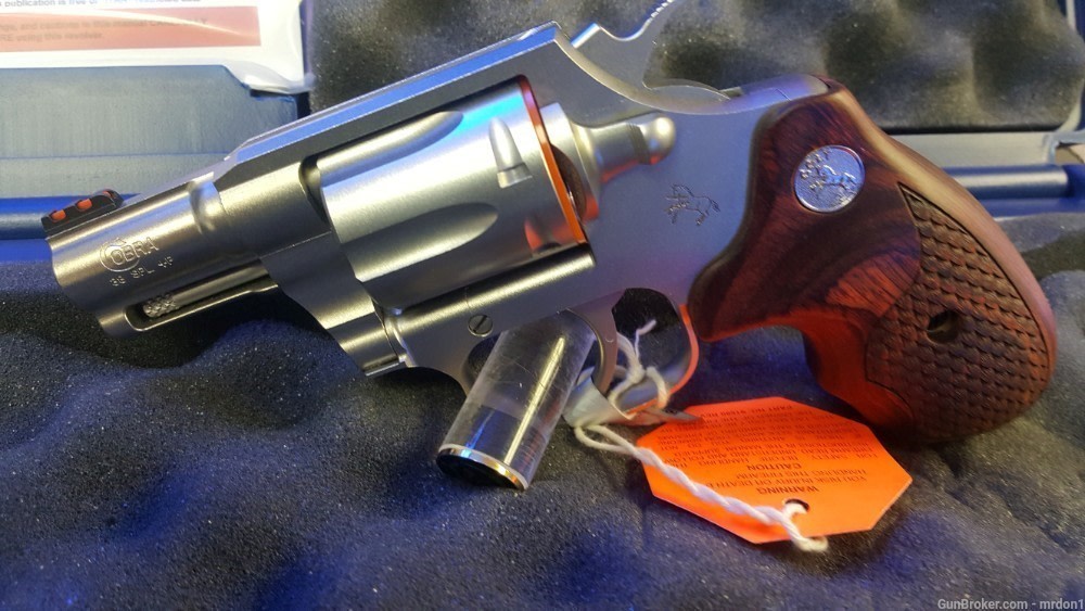 COLT COBRA 38+P 2 INCH MATTE STAINLESS ROSEWOOD GRIPS NIB-img-0