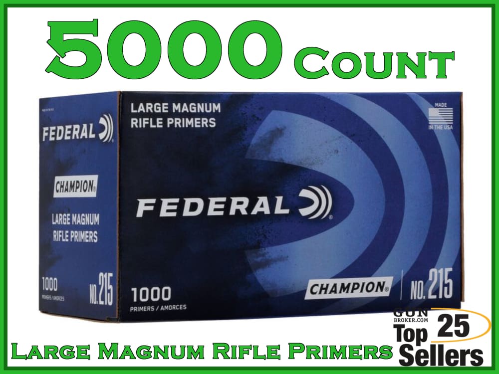 Federal Champion Large Magnum Rifle Primers 215 5000ct-img-0