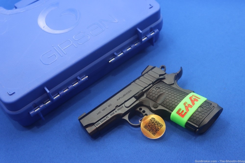 EAA GIRSAN INFLUENCER MC 1911 SC Compact Pistol CAMO 9MM 3.4" MC1911SC New-img-0