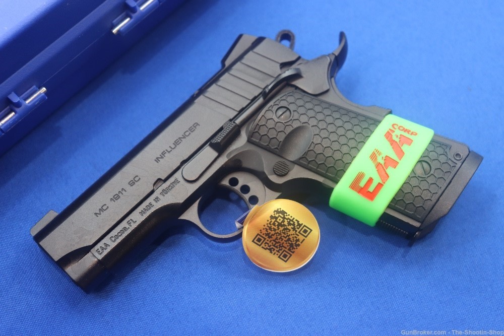 EAA GIRSAN INFLUENCER MC 1911 SC Compact Pistol CAMO 9MM 3.4" MC1911SC New-img-1